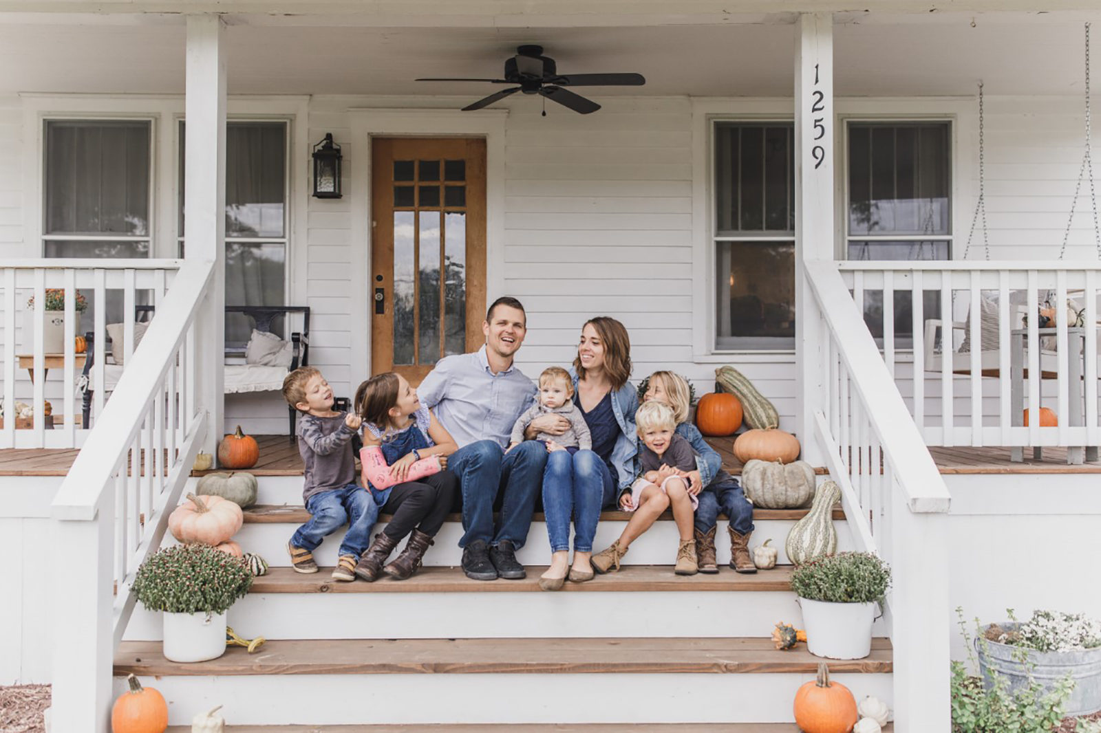 Lisa Bass with her family