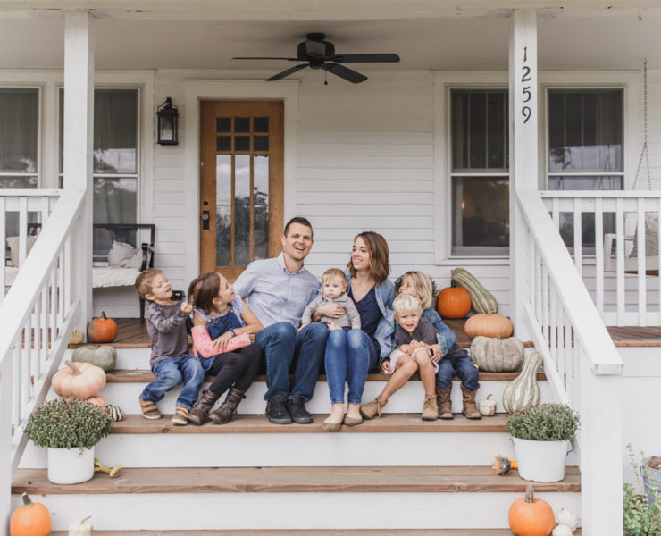 Lisa Bass with her family